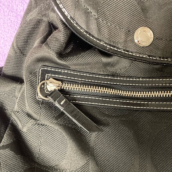 Coach Kyra Daisy Signature Backpack in Black - Picture 4 of 15